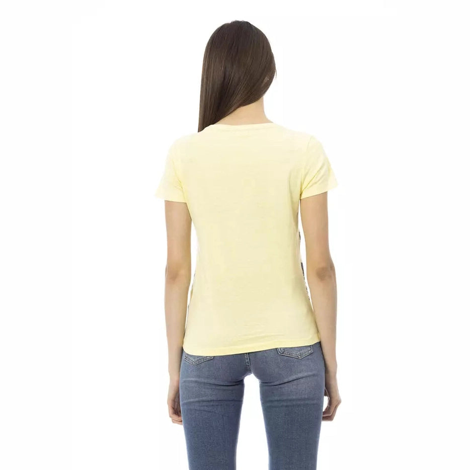 Trussardi Action Yellow Cotton Women T-Shirt Trussardi Action