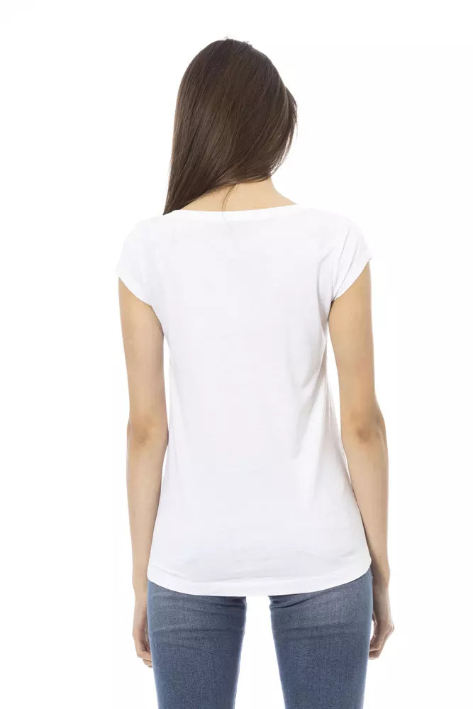 Trussardi Action White Cotton Women T-Shirt Trussardi Action