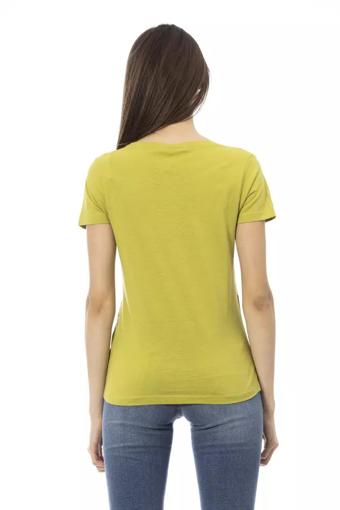 Trussardi Action "Green Cotton Women T-Shirt" Trussardi Action