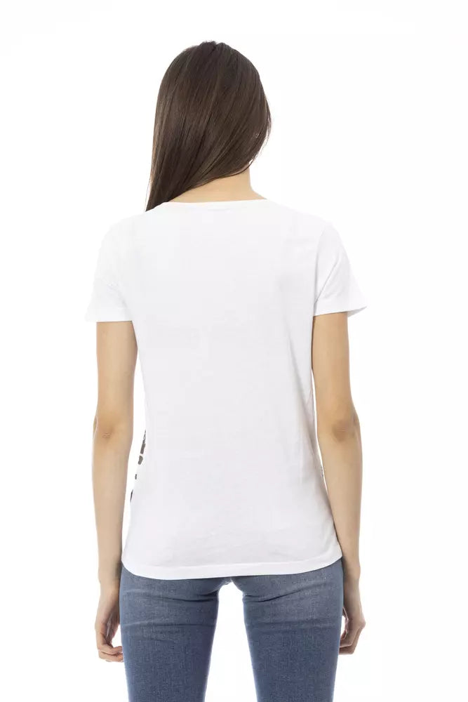 Trussardi Action White Cotton Women T-Shirt Trussardi Action