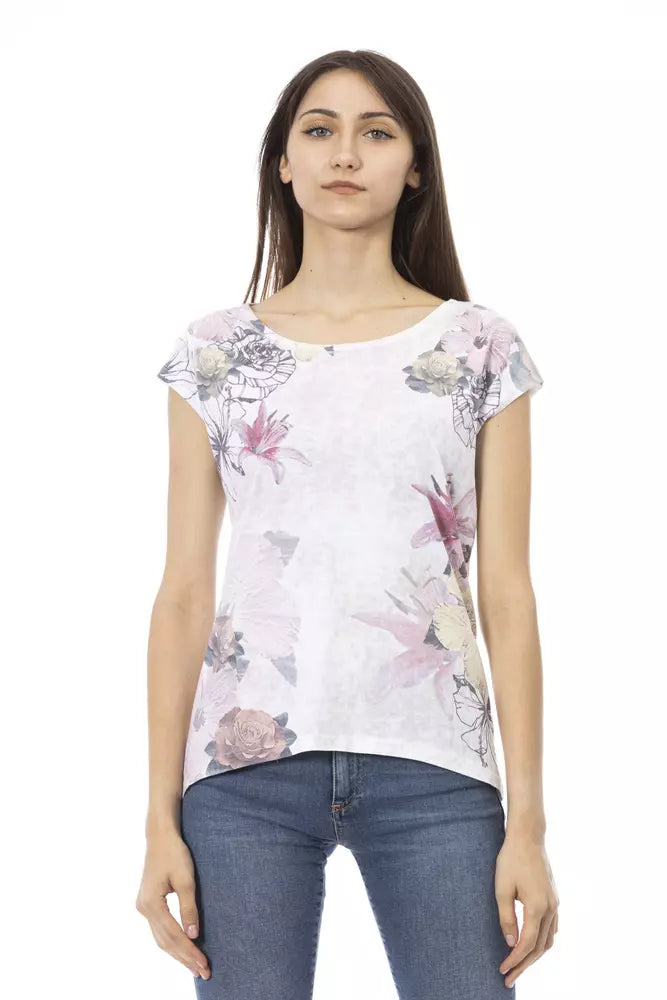 Trussardi Action White Cotton Women T-Shirt Trussardi Action