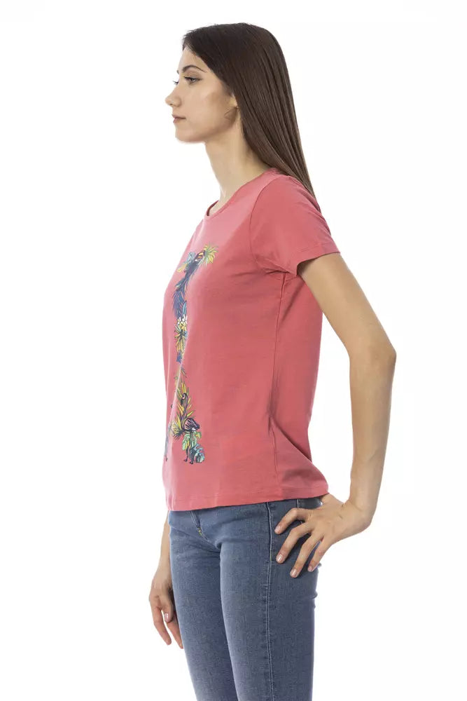 Trussardi Action Fuchsia Cotton Women T-Shirt Trussardi Action
