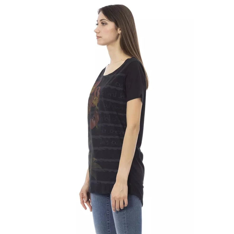 Trussardi Action Black Cotton Women T-Shirt