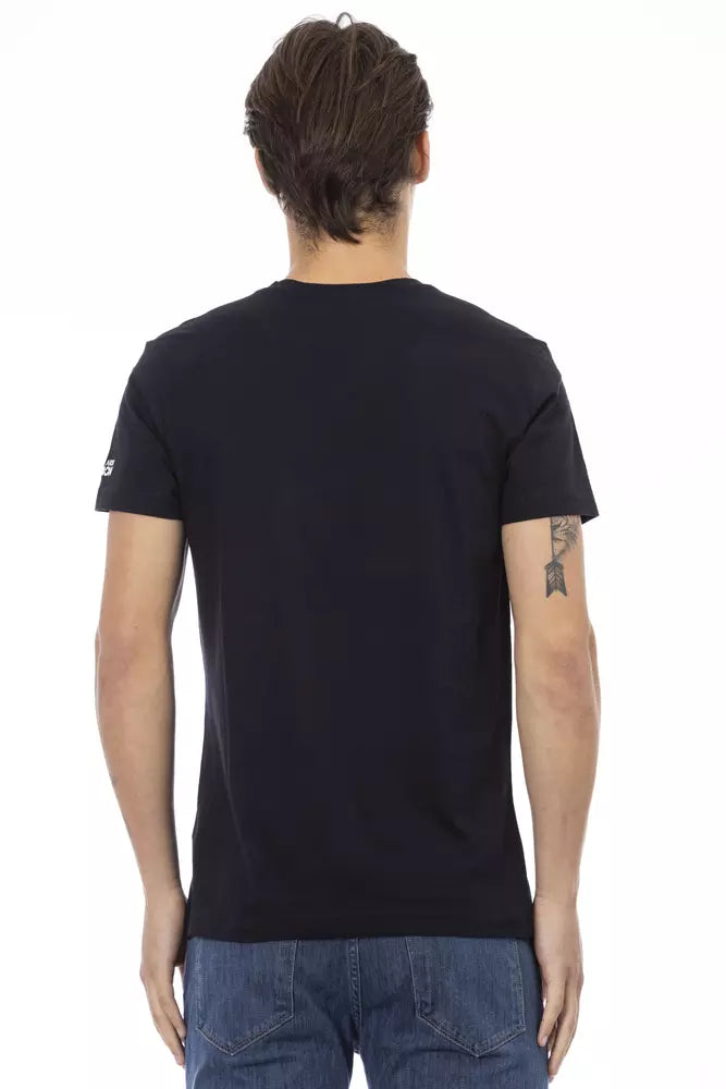 Trussardi Action Black Cotton Men's T-Shirt Trussardi Action