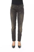 BYBLOS Black Cotton Women's Regular Jeans