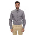 Billionaire Italian Couture Black Cotton Men Shirt
