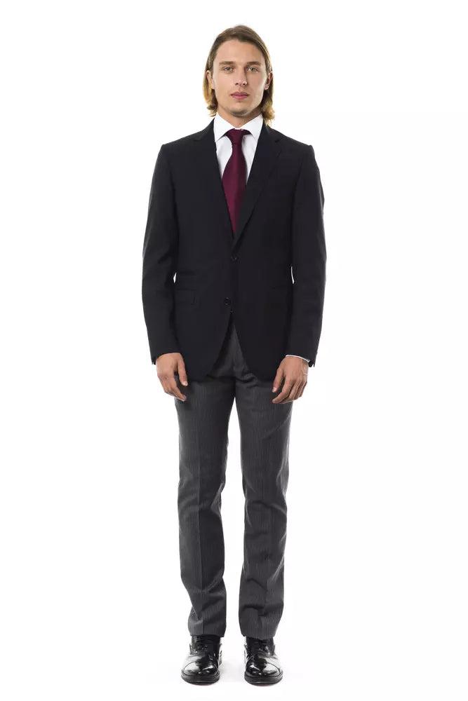 Uominitaliani Black Wool Men's Blazer Uominitaliani