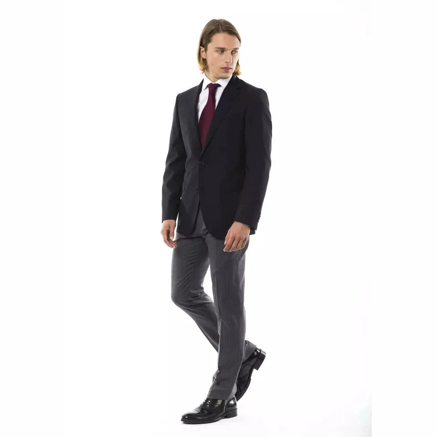 Uominitaliani Black Wool Men's Blazer Uominitaliani