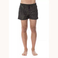 Roberto Cavalli Sport Army Polyester Men Swim Trunk