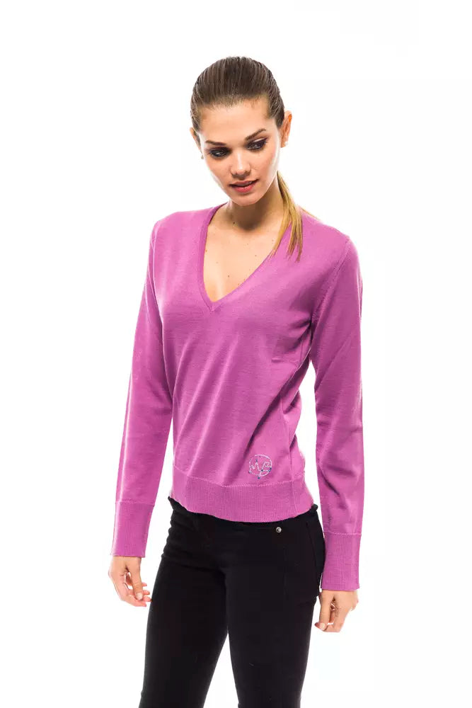 Montana Blu Multicolor Wool Women Sweater Montana Blu
