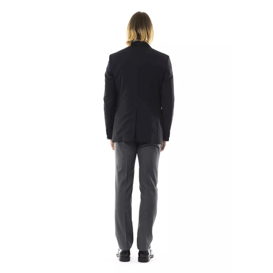 Uominitaliani Black Wool Men's Blazer Uominitaliani