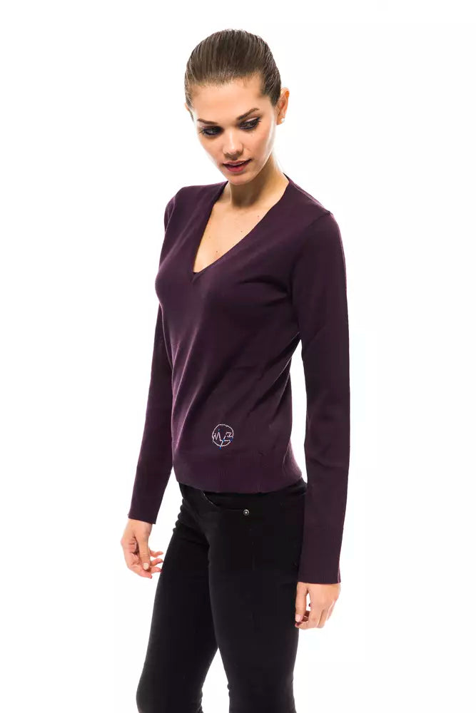 Montana Blu Purple Wool Women's Sweater