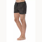 Roberto Cavalli Sport Army Polyester Men Swim Trunk