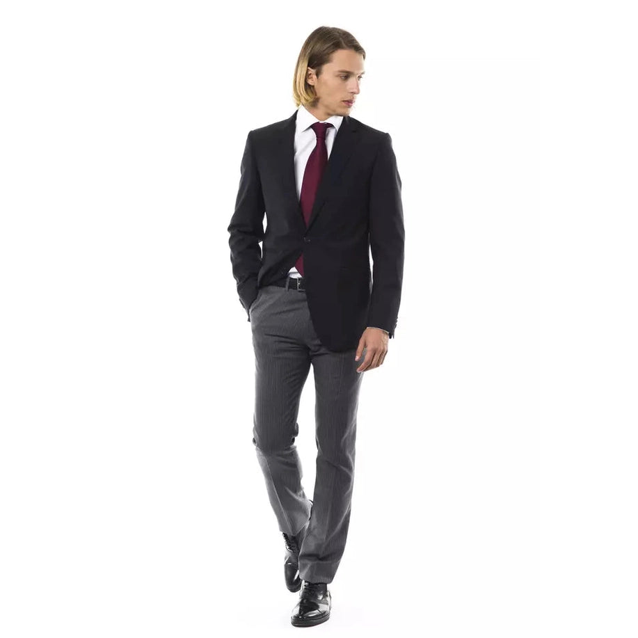 Uominitaliani Black Wool Men's Blazer Uominitaliani