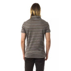 BYBLOS Gray Cotton Men Polo Shirt
