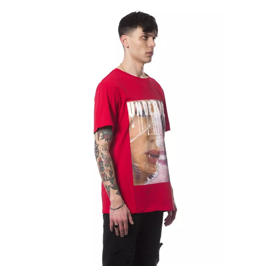 Nicolo Tonetto Red Cotton Men T-Shirt