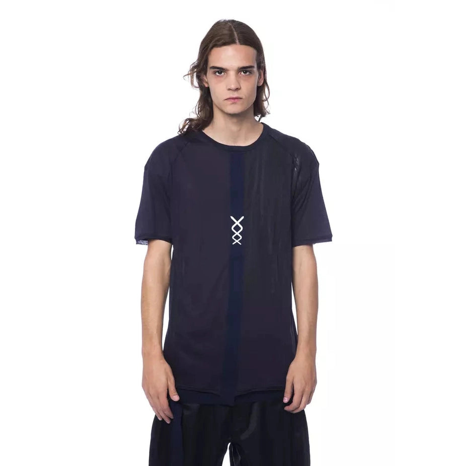 Nicolo Tonetto Blue Cotton Men T-Shirt