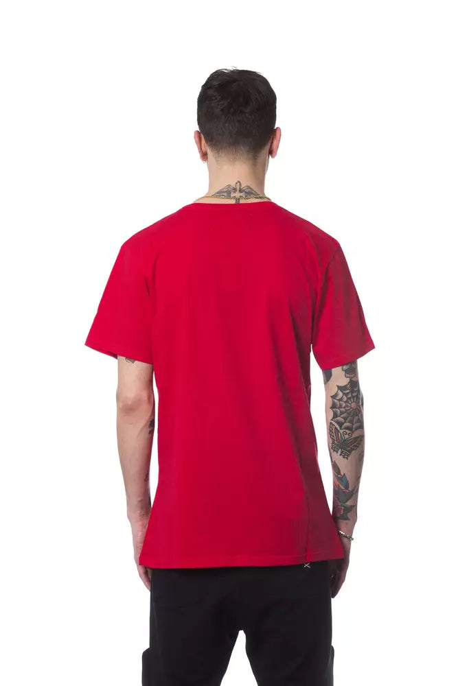 Nicolo Tonetto Red Cotton Men T-Shirt Nicolo Tonetto