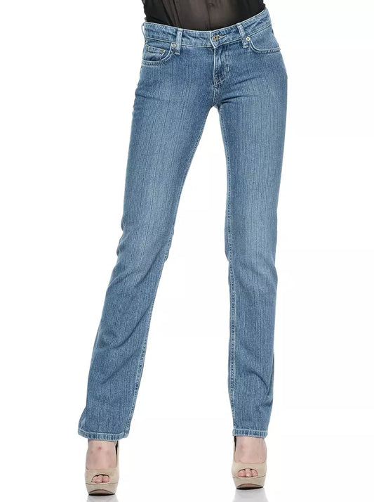 Ungaro Fever Light Blue Cotton Women Jean Ungaro Fever