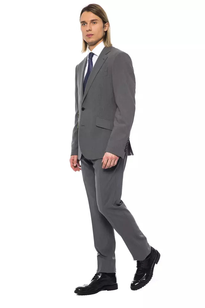 Billionaire Italian Couture Gray Wool Men Blazer Billionaire Italian Couture
