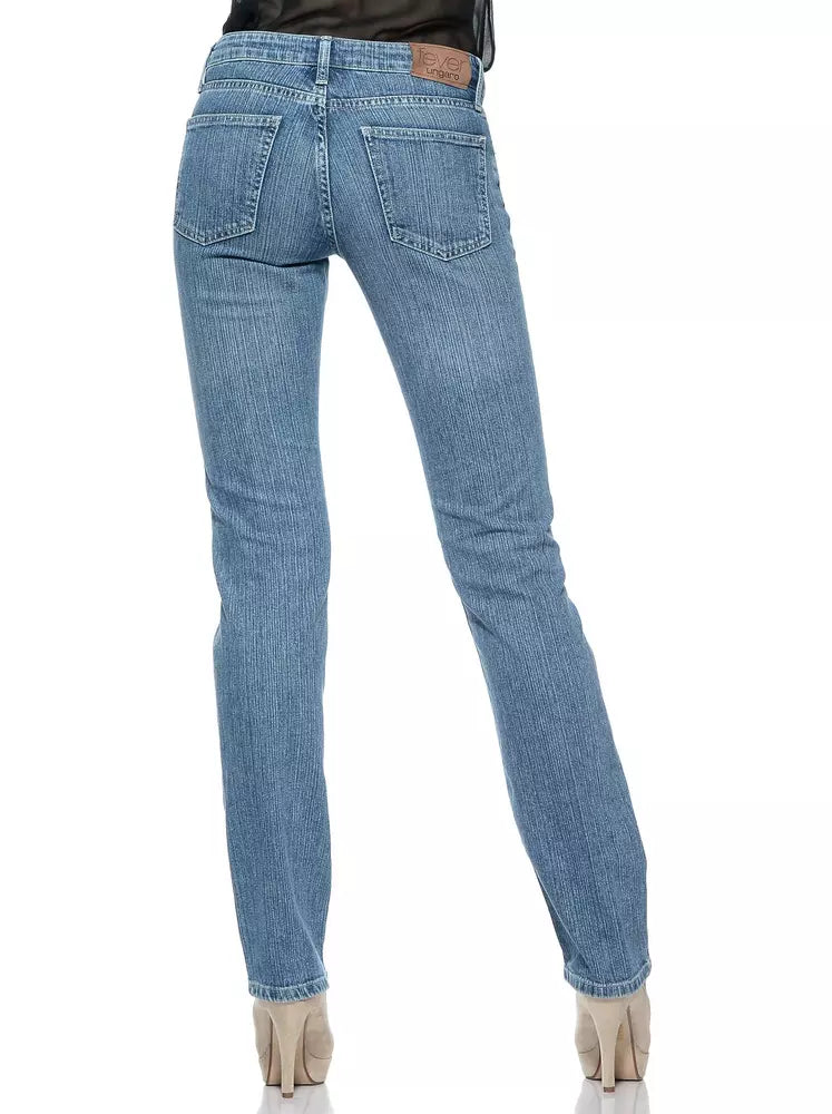 Ungaro Fever Light Blue Cotton Women Jean Ungaro Fever