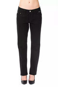 Ungaro Fever Black Cotton Women's Pant