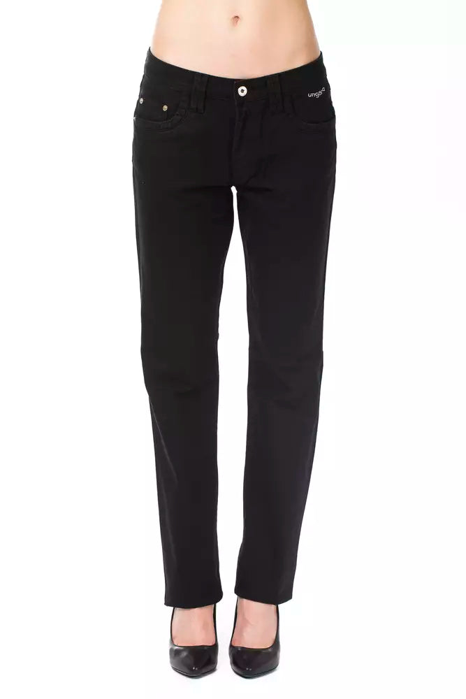 Ungaro Fever Black Cotton Women Pant Ungaro Fever