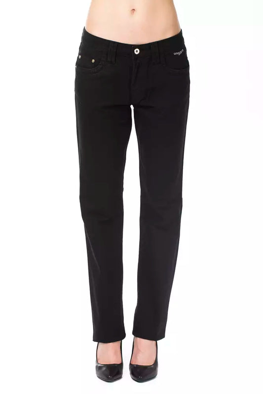 Ungaro Fever Black Cotton Women Pant Ungaro Fever
