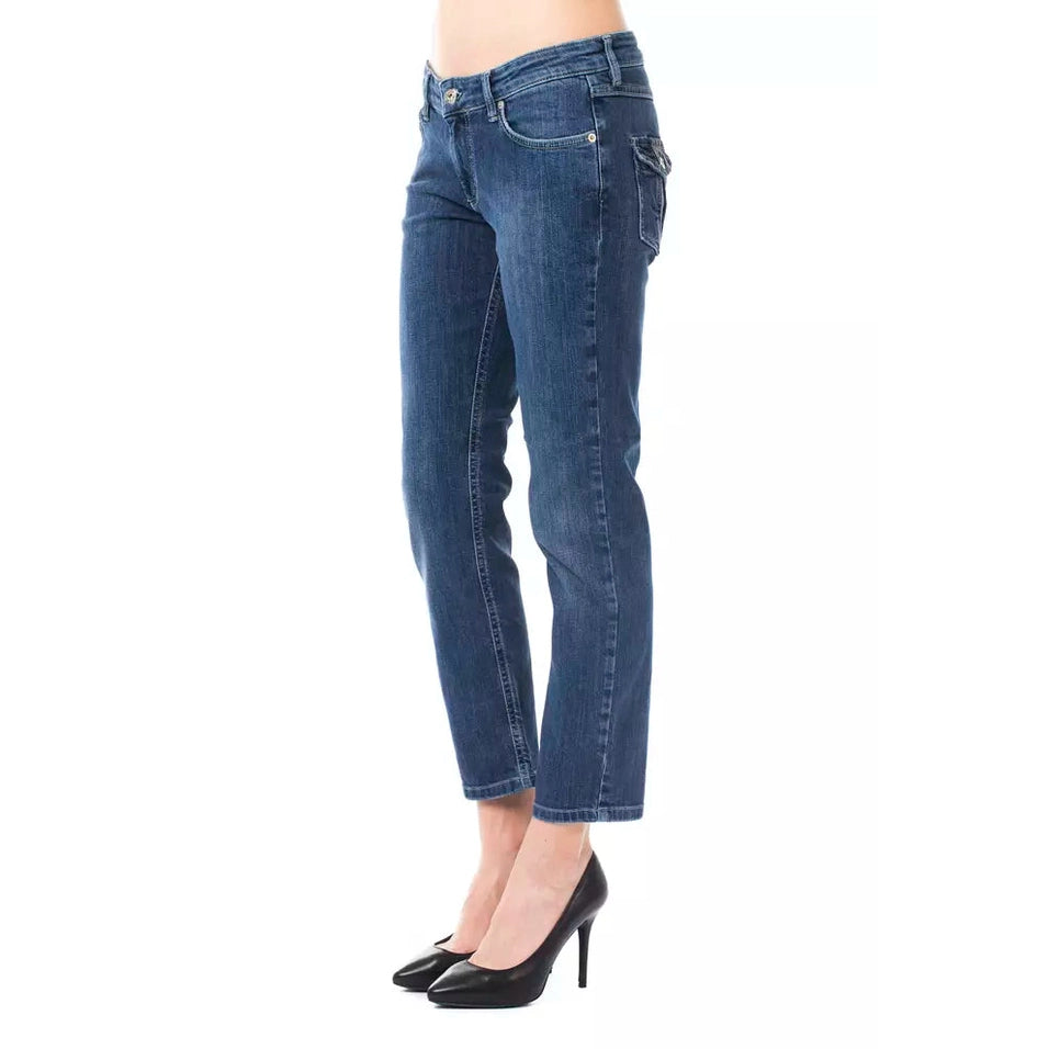 Ungaro Fever Light Blue Cotton Women Jeans