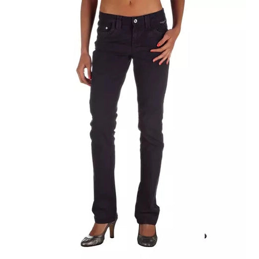 Ungaro Fever Blue Cotton Women's Pants