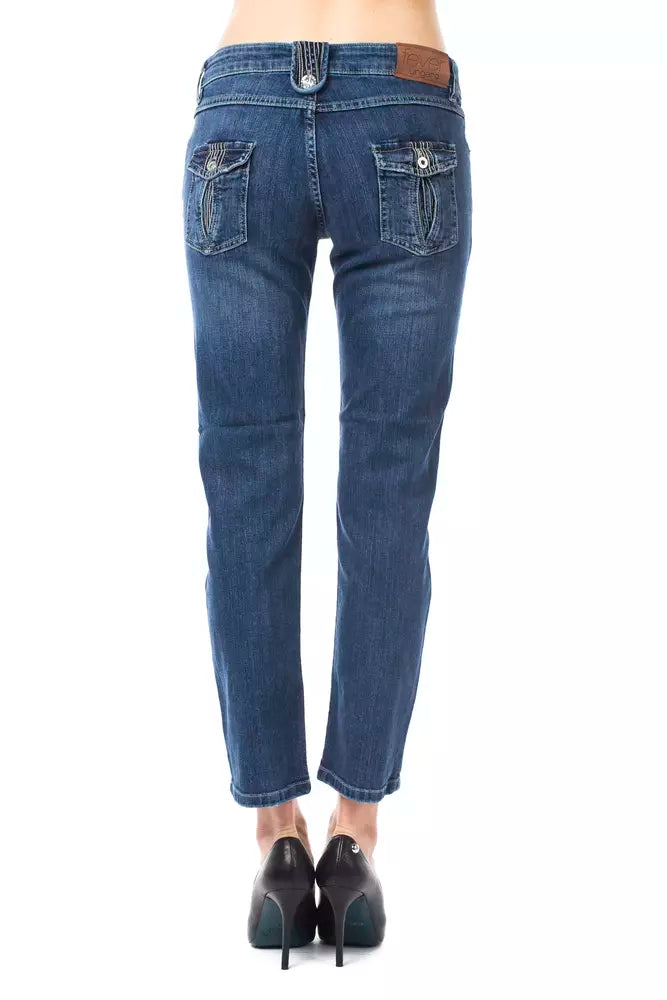 Ungaro Fever Light Blue Cotton Women Jeans Ungaro Fever