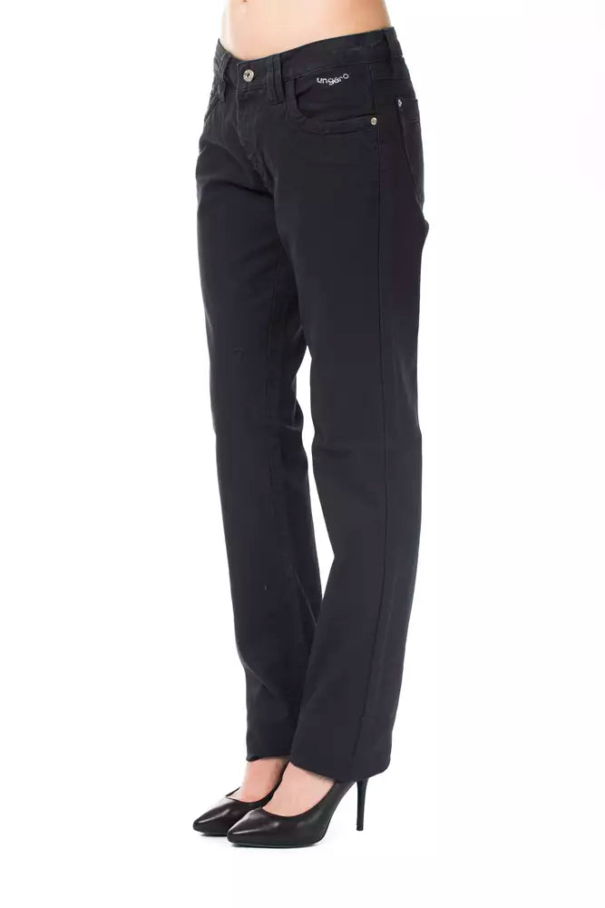 Ungaro Fever Blue Cotton Women Pant Ungaro Fever