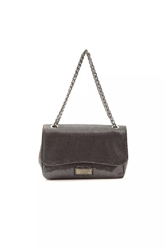 Pompei Donatella Gray Leather Women Crossbody Pompei Donatella
