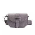 Pompei Donatella Gray Leather Women Crossbody Bag