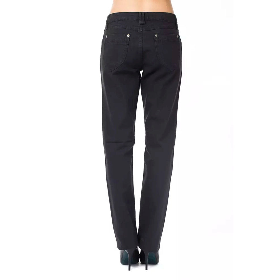 Ungaro Fever Blue Cotton Women's Pants