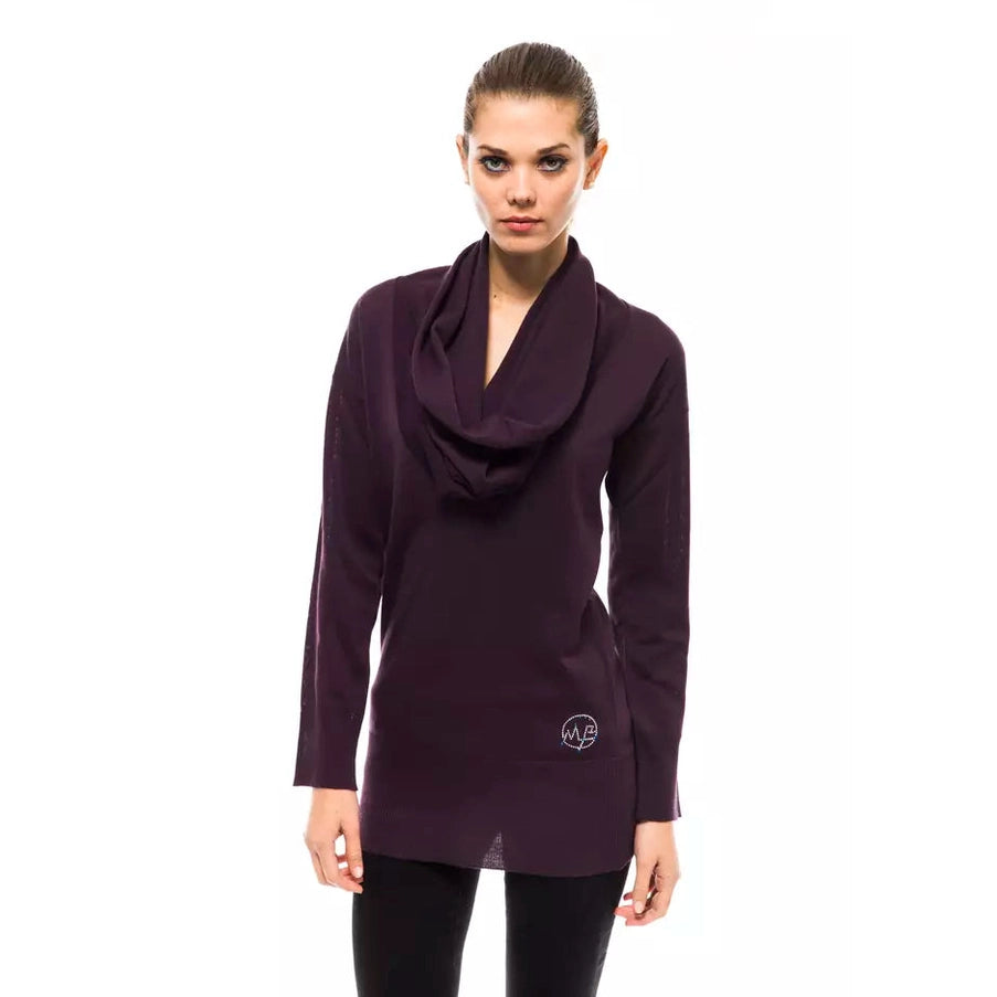 Montana Blu Purple Wool Women Sweater