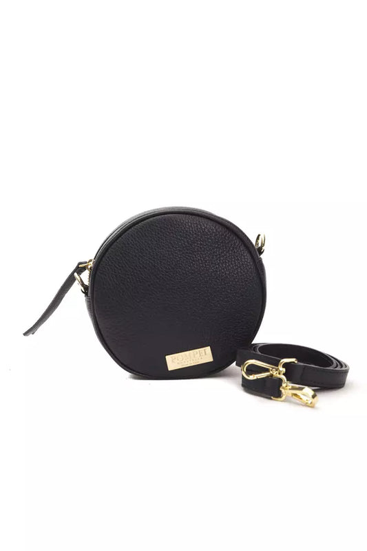 Pompei Donatella Gray Leather Women Crossbody Bag Pompei Donatella