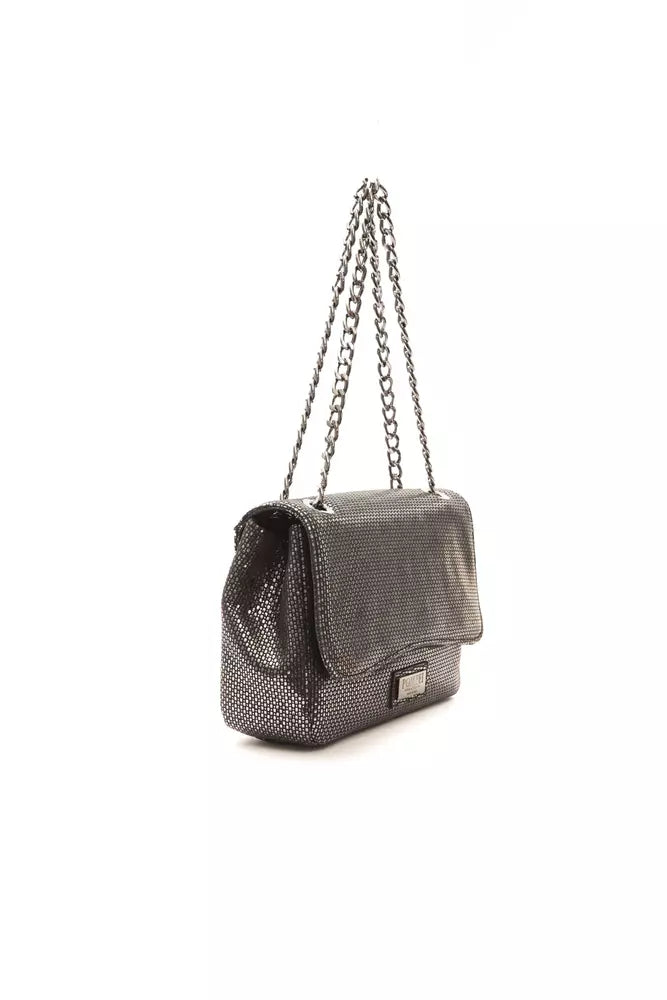 Pompei Donatella Gray Leather Women Crossbody Pompei Donatella