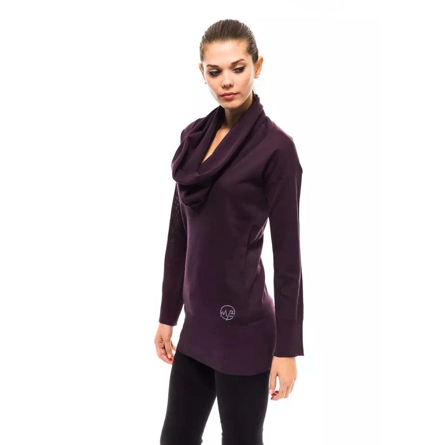 Montana Blu Purple Wool Women Sweater