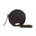 Pompei Donatella Black Leather Women Crossbody Bag