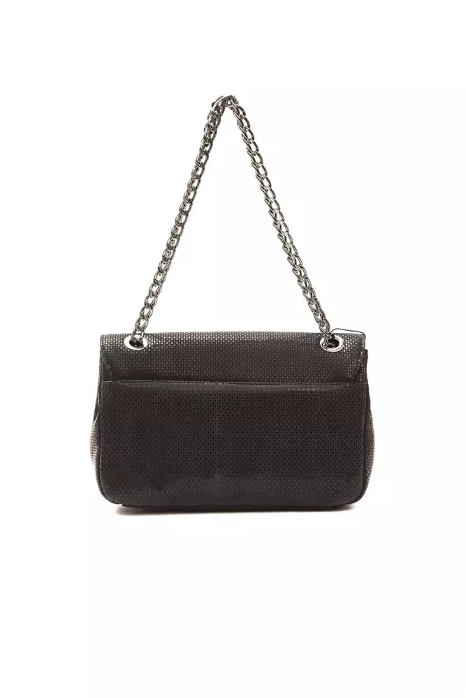 Pompei Donatella Black Leather Women Crossbody Bag Pompei Donatella