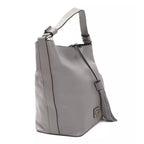 Pompei Donatella Gray Leather Women Shoulder Bag