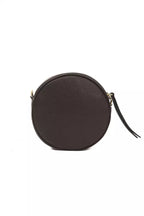 Brown leather women’s crossbody bag by Pompei Donatella with a sleek design and adjustable strap, perfect for everyday use.