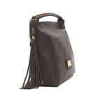 Pompei Donatella Brown Leather Women Shoulder Bag