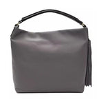 Pompei Donatella Gray Leather Women Shoulder Bag