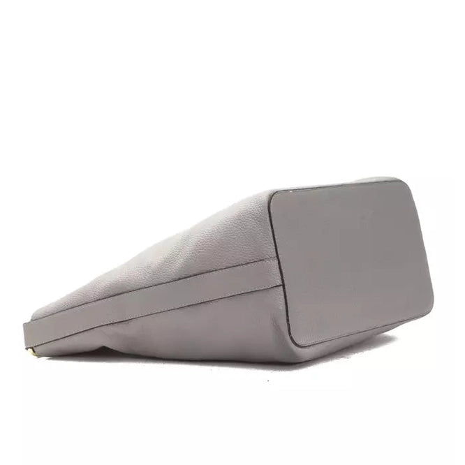 Pompei Donatella Gray Leather Women Shoulder Bag
