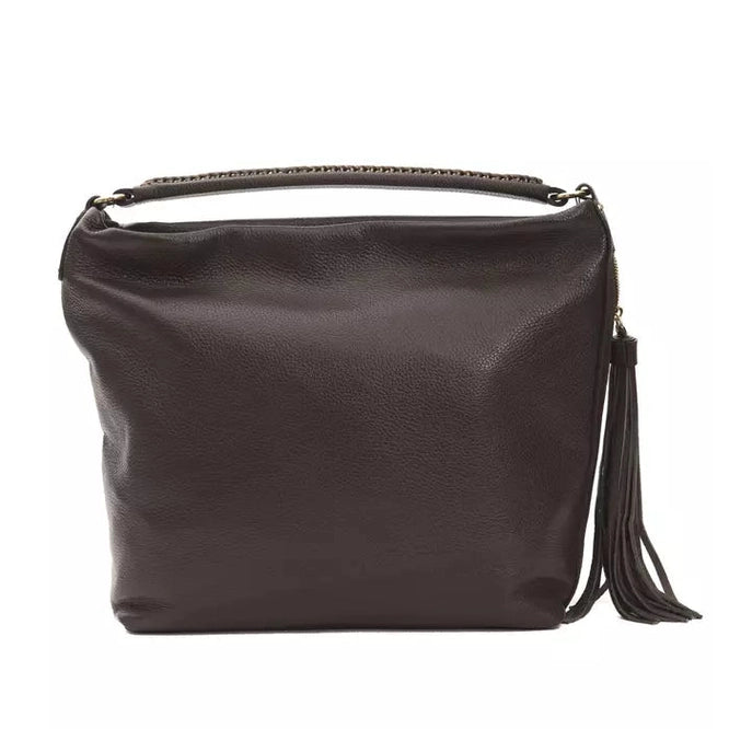 Pompei Donatella Brown Leather Women Shoulder Bag