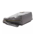 Pompei Donatella Gray Leather Women Shoulder Bag