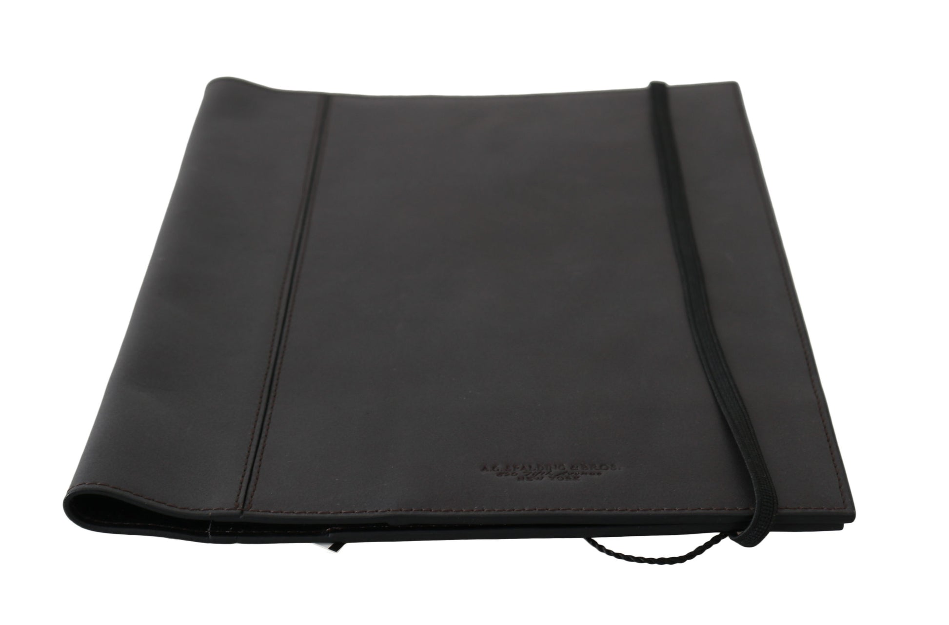 A.G. Spalding & Bros Black Leather Bifold Travel Holder Logo Wallet A.G. Spalding & Bros