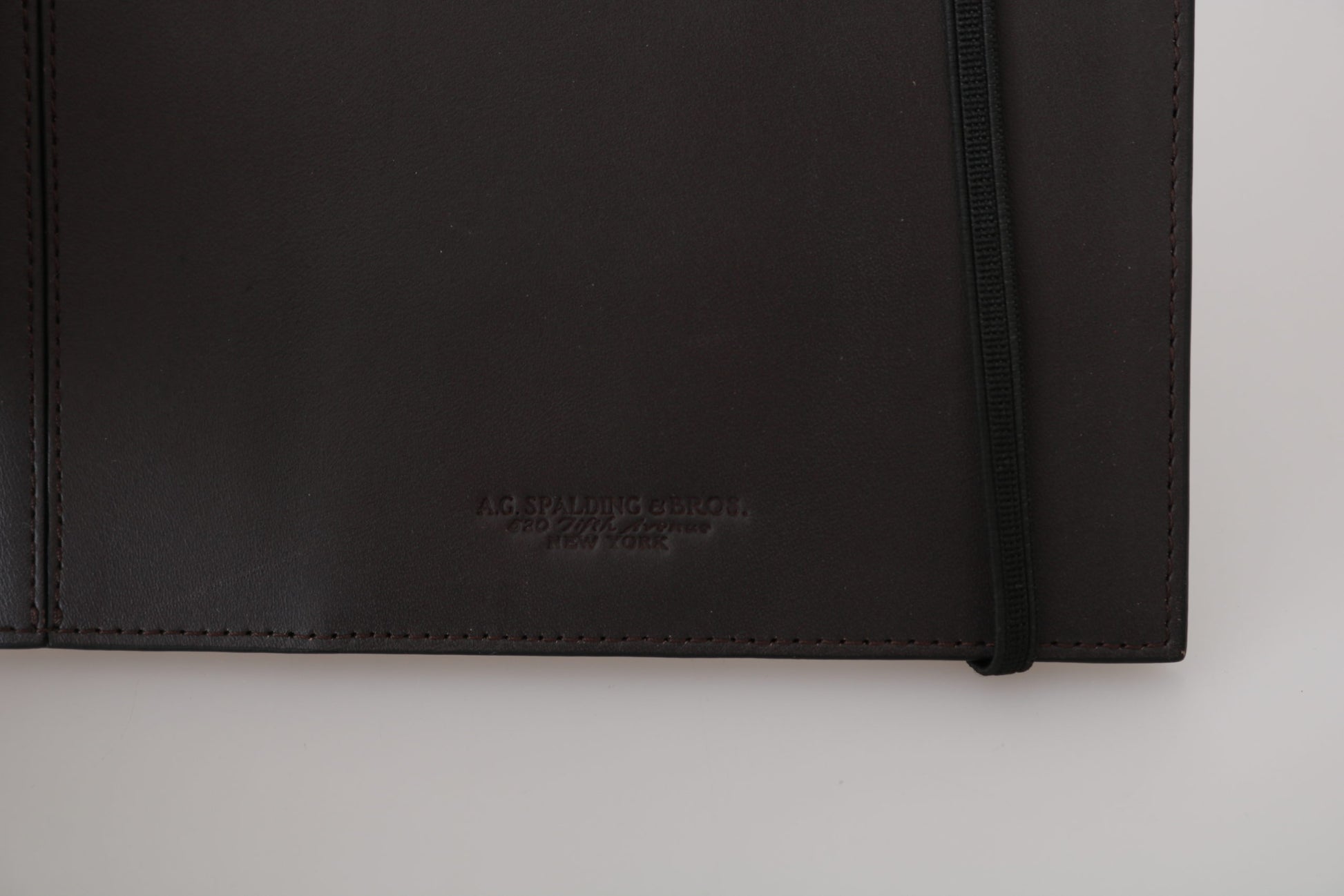 A.G. Spalding & Bros Black Leather Bifold Travel Holder Logo Wallet A.G. Spalding & Bros